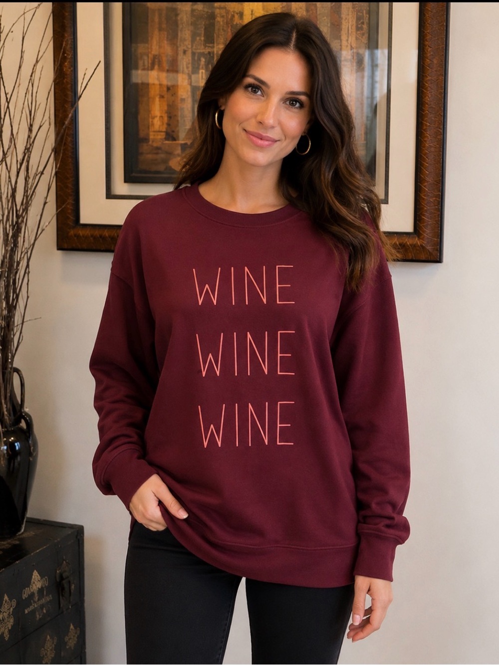 Long sleeve T-shirt “Wine” logo